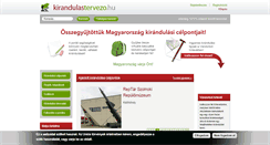 Desktop Screenshot of kirandulastervezo.hu
