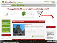 Tablet Screenshot of kirandulastervezo.hu